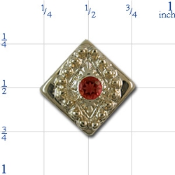 rk307 Garnet Bracelet Slide 